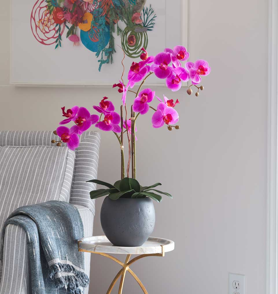 pink orchid decoration