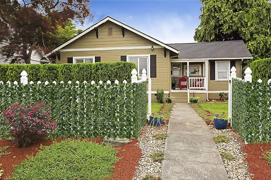 farmhouse style artificial plant wall outdoor