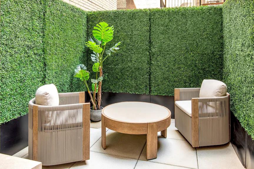 hotel outdoor artificial living wall