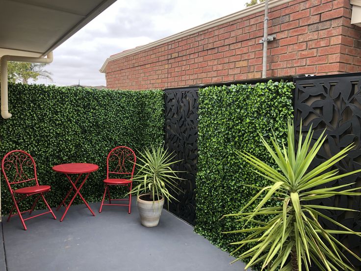 tropical artificial plant wall outdoor
